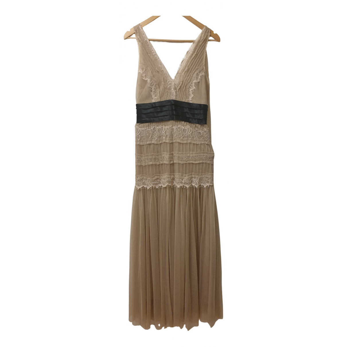 Maxi dress Zara Beige size S 